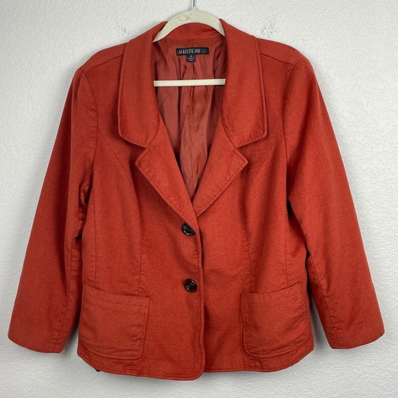 Lafayette 148 New York Jackets & Blazers - Lafayette 148 Jacket Blazer Womens 18 Wool Angora Loro Ing Piana Fabric Italy